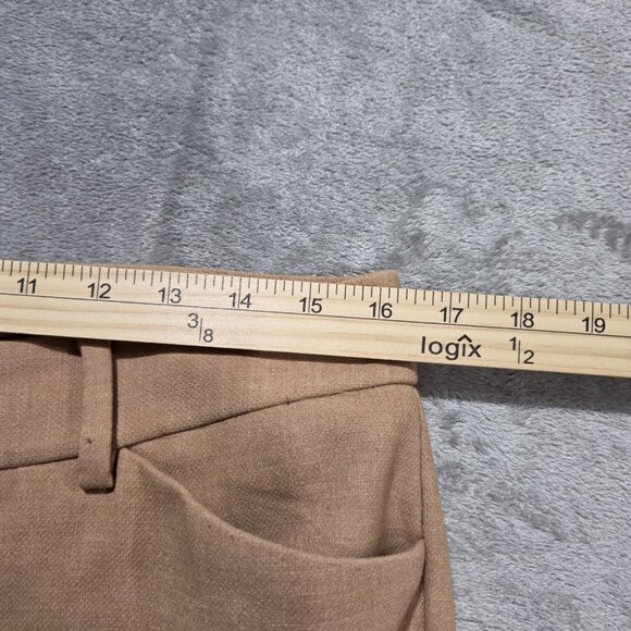 Talbots Pants Womens 14 Tan Beige Hampshire Straight Leg Ankle Trousers Preppy - Picture 6 of 8